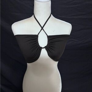Black Halter Top